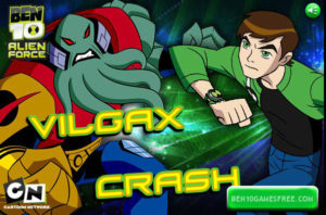 Ben 10 Vilgax Crash Game